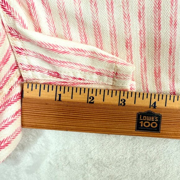 Faherty Topsail Shorts Womens 27 Pink Railroad Stripe High Rise Pockets NEW - Picture 6 of 9